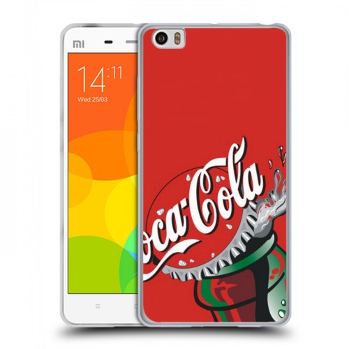 Дизайнерский силиконовый чехол для Xiaomi Mi Note Coca-cola