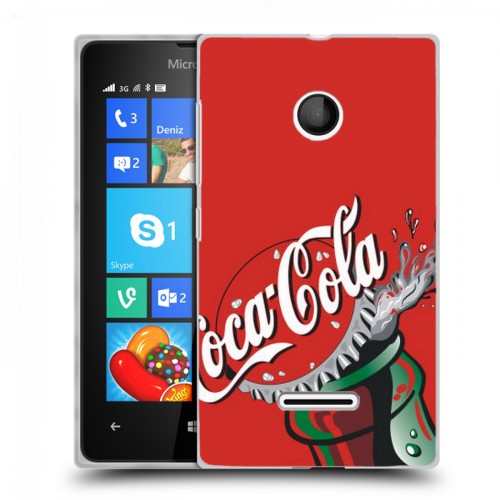 Дизайнерский пластиковый чехол для Microsoft Lumia 435 Coca-cola