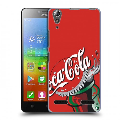 Дизайнерский пластиковый чехол для Lenovo A6000 Coca-cola