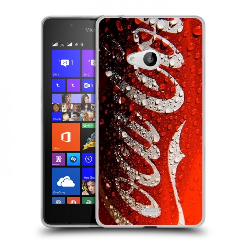 Дизайнерский пластиковый чехол для Microsoft Lumia 540 Coca-cola