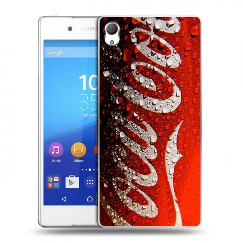 Дизайнерский пластиковый чехол для Sony Xperia Z3+ Coca-cola