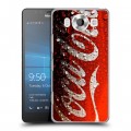 Дизайнерский пластиковый чехол для Microsoft Lumia 950 Coca-cola