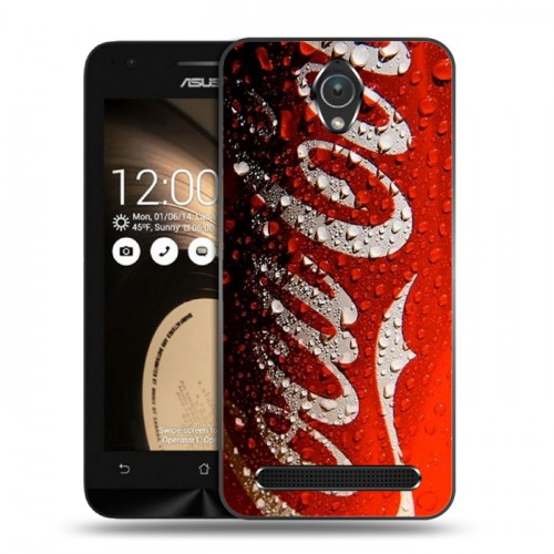 Дизайнерский пластиковый чехол для ASUS Zenfone Go Coca-cola