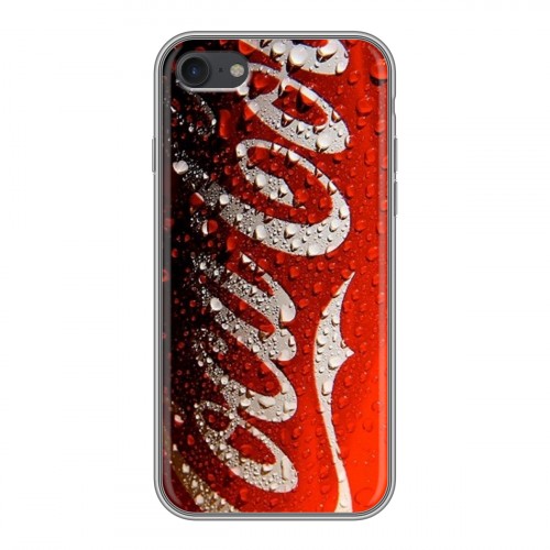 Дизайнерский силиконовый чехол для Iphone 7 Coca-cola