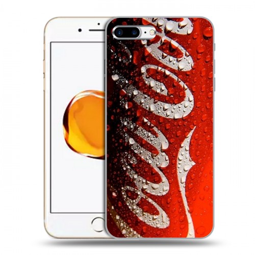 Дизайнерский пластиковый чехол для Iphone 7 Plus / 8 Plus Coca-cola