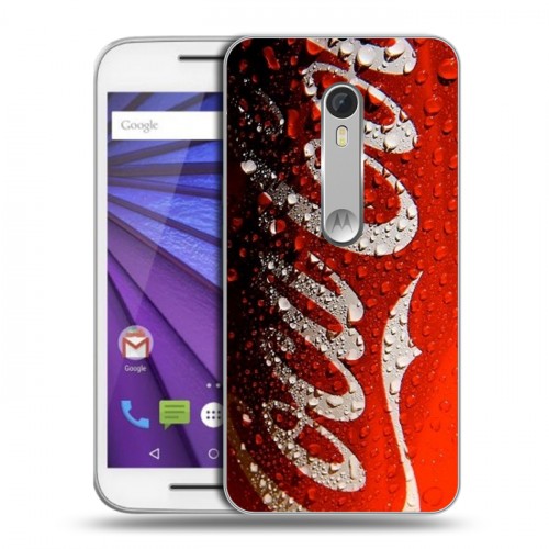 Дизайнерский пластиковый чехол для Lenovo Moto G Coca-cola