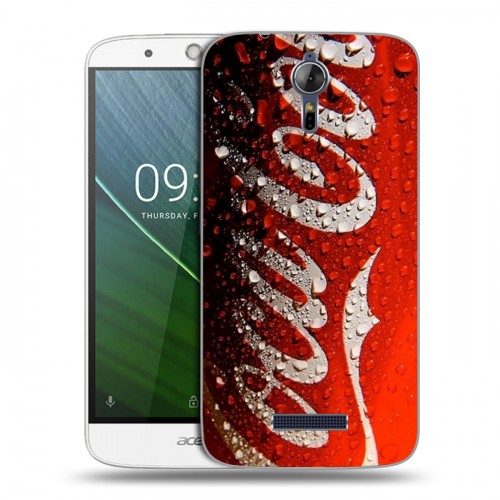 Дизайнерский силиконовый чехол для Acer Liquid Zest Plus Coca-cola