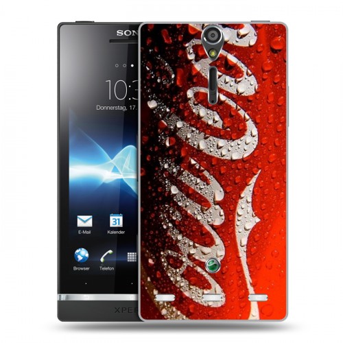 Дизайнерский пластиковый чехол для Sony Xperia S Coca-cola