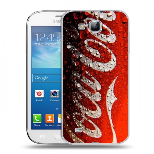 Дизайнерский пластиковый чехол для Samsung Galaxy Premier Coca-cola