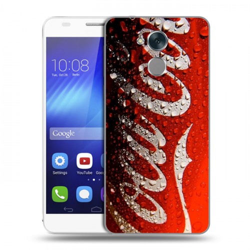 Дизайнерский пластиковый чехол для Huawei Honor 6C Coca-cola