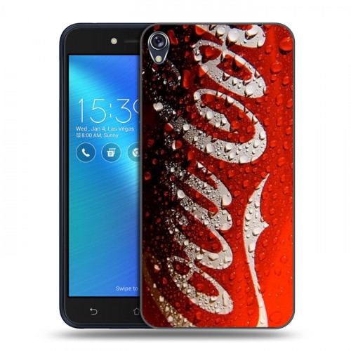 Дизайнерский силиконовый чехол для Asus ZenFone Live Coca-cola