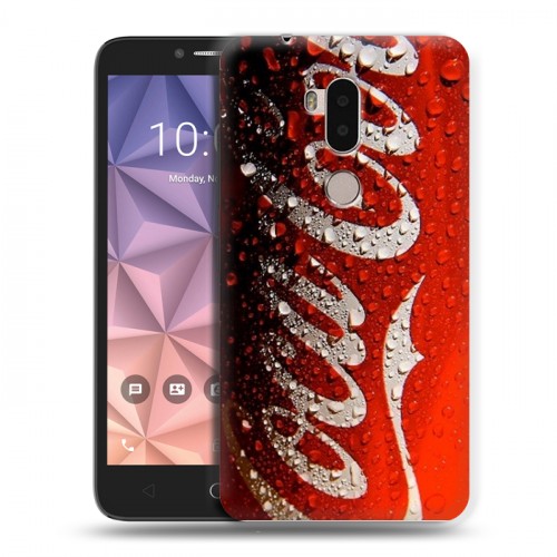 Дизайнерский силиконовый чехол для Alcatel A7 XL Coca-cola