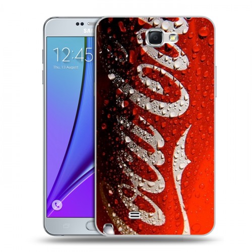 Дизайнерский пластиковый чехол для Samsung Galaxy Note 2 Coca-cola