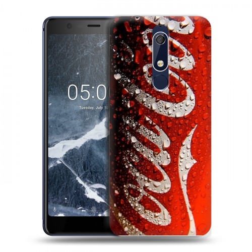 Дизайнерский пластиковый чехол для Nokia 5.1 Coca-cola