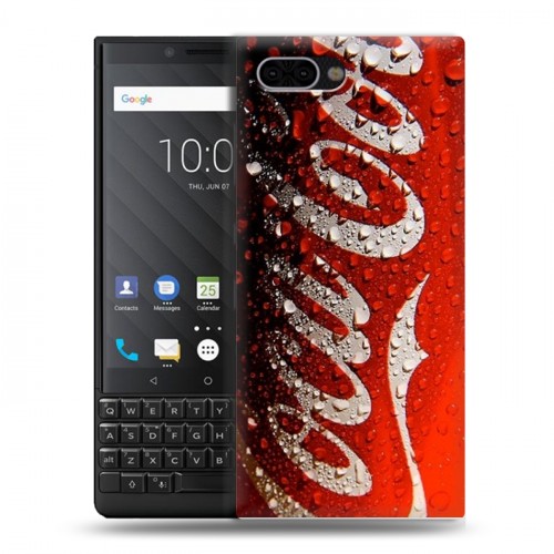 Дизайнерский пластиковый чехол для BlackBerry KEY2 Coca-cola