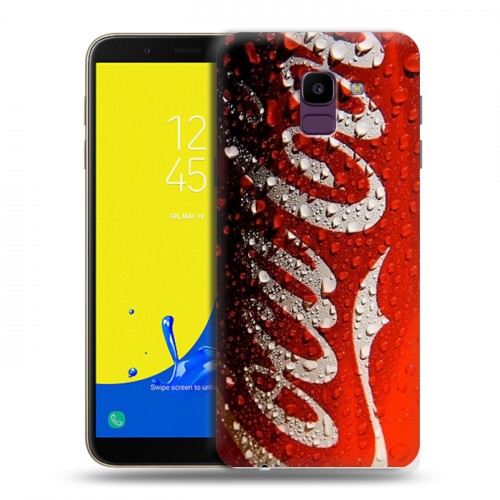 Дизайнерский пластиковый чехол для Samsung Galaxy J6 Coca-cola