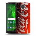 Дизайнерский пластиковый чехол для Motorola Moto E5 Plus Coca-cola