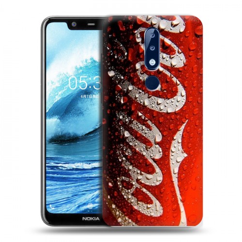 Дизайнерский силиконовый чехол для Nokia 5.1 Plus Coca-cola