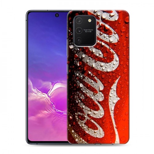 Дизайнерский силиконовый с усиленными углами чехол для Samsung Galaxy S10 Lite Coca-cola