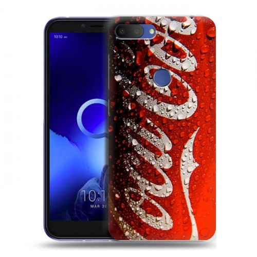 Дизайнерский пластиковый чехол для Alcatel 1S (2019) Coca-cola