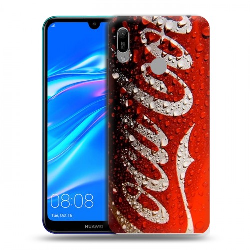 Дизайнерский пластиковый чехол для Huawei Y6 (2019) Coca-cola