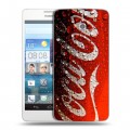 Дизайнерский пластиковый чехол для Huawei Ascend D2 Coca-cola