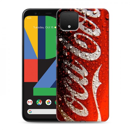 Дизайнерский пластиковый чехол для Google Pixel 4 Coca-cola