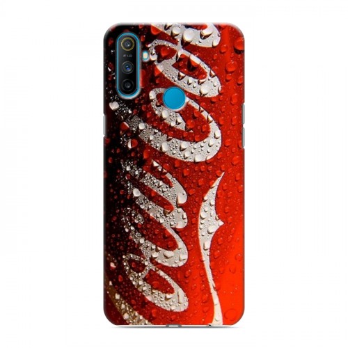 Дизайнерский силиконовый чехол для Realme C3 Coca-cola