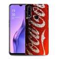 Дизайнерский силиконовый с усиленными углами чехол для OPPO A31 Coca-cola