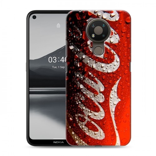 Дизайнерский пластиковый чехол для Nokia 3.4 Coca-cola