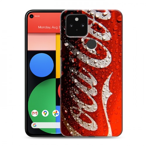 Дизайнерский пластиковый чехол для Google Pixel 5 Coca-cola