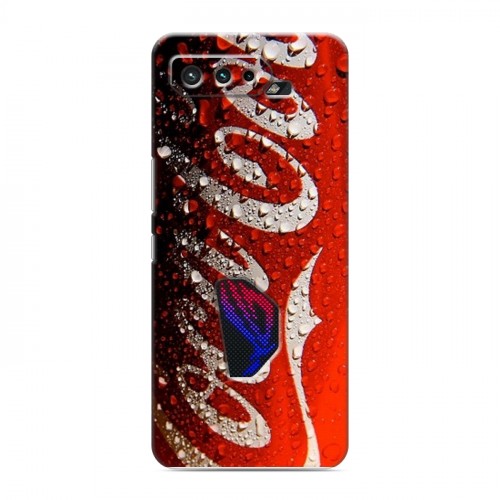 Дизайнерский силиконовый чехол для ASUS ROG Phone 5 Coca-cola