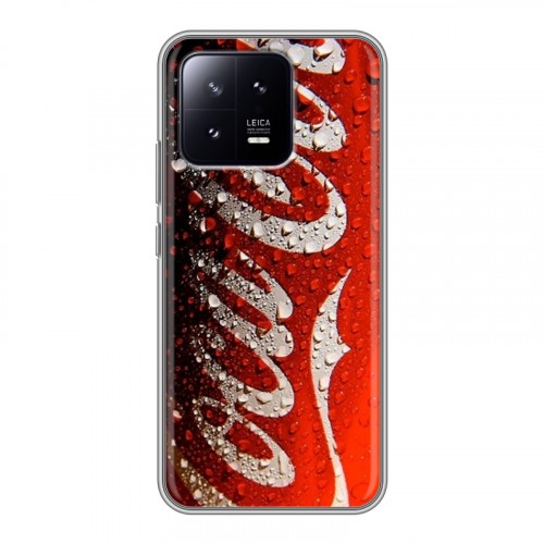 Дизайнерский силиконовый чехол для Xiaomi 13 Coca-cola