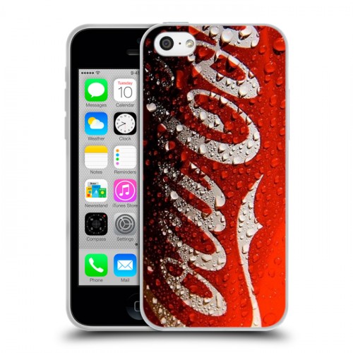 Дизайнерский пластиковый чехол для Iphone 5c Coca-cola