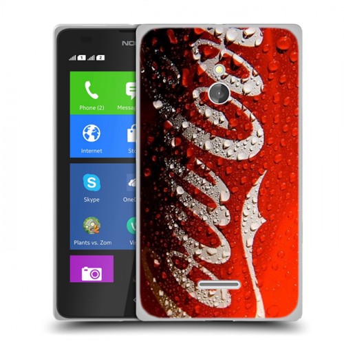 Дизайнерский силиконовый чехол для Nokia XL Coca-cola