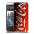 Дизайнерский пластиковый чехол для HTC Desire 616 Coca-cola