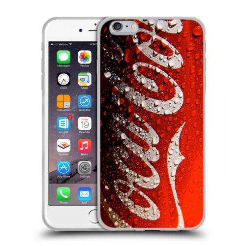 Дизайнерский силиконовый чехол для Iphone 6 Plus/6s Plus Coca-cola