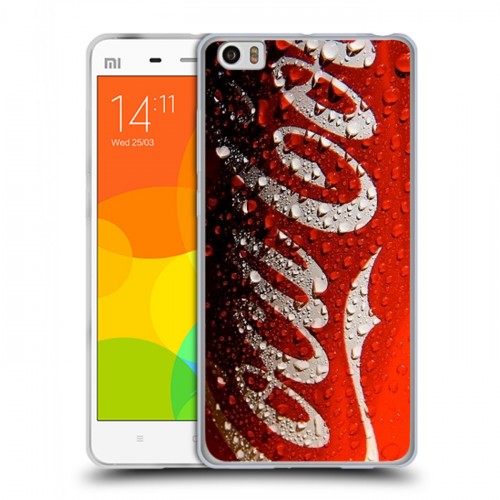 Дизайнерский силиконовый чехол для Xiaomi Mi Note Coca-cola