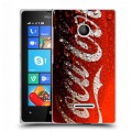 Дизайнерский пластиковый чехол для Microsoft Lumia 435 Coca-cola