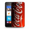 Дизайнерский силиконовый чехол для Microsoft Lumia 430 Dual SIM Coca-cola