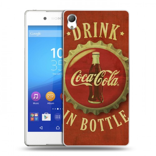 Дизайнерский пластиковый чехол для Sony Xperia Z3+ Coca-cola