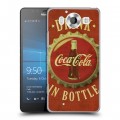 Дизайнерский пластиковый чехол для Microsoft Lumia 950 Coca-cola