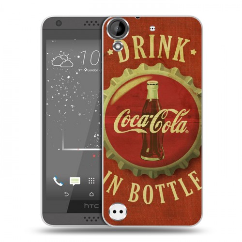 Дизайнерский пластиковый чехол для HTC Desire 530 Coca-cola