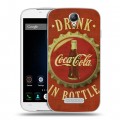 Дизайнерский пластиковый чехол для Doogee X6 Coca-cola