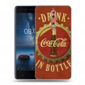 Дизайнерский пластиковый чехол для Nokia 8 Coca-cola