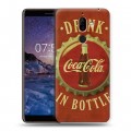 Дизайнерский пластиковый чехол для Nokia 7 Plus Coca-cola