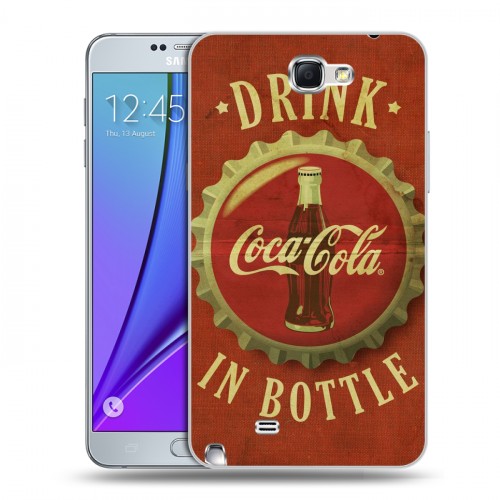 Дизайнерский пластиковый чехол для Samsung Galaxy Note 2 Coca-cola