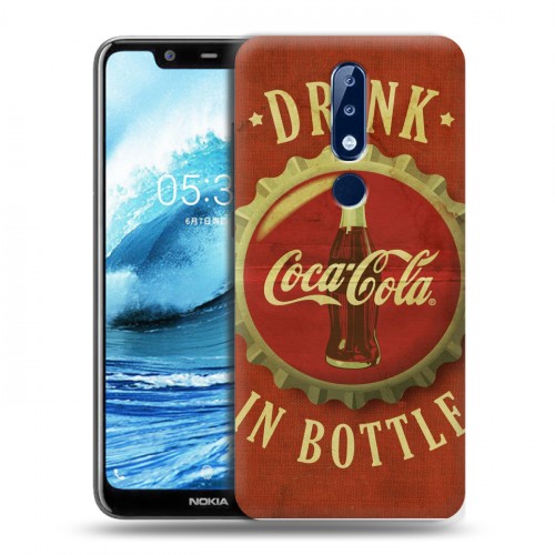 Дизайнерский силиконовый чехол для Nokia 5.1 Plus Coca-cola