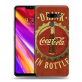 Дизайнерский пластиковый чехол для LG G8 ThinQ Coca-cola