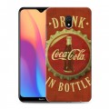 Дизайнерский силиконовый с усиленными углами чехол для Xiaomi RedMi 8A Coca-cola